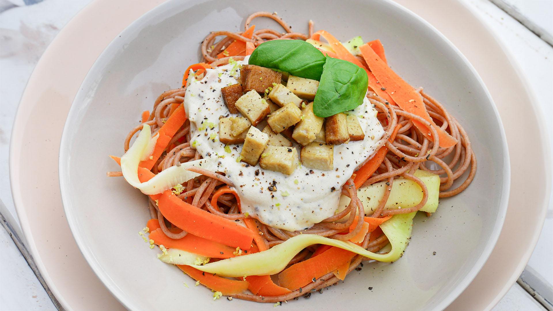 Veggie-Pasta "Carbonara"